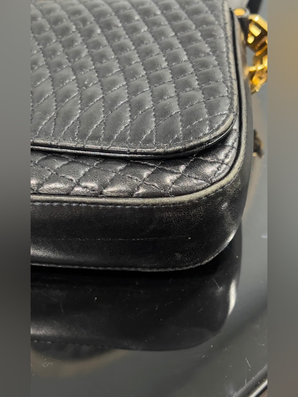 Vintage Bally Small Luxury Designer Quilted Leather - Picture 6 of 10